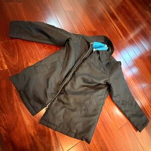 Vintage Liz Claiborne LizSport Black Faux Fur Lined Jacket Size Small